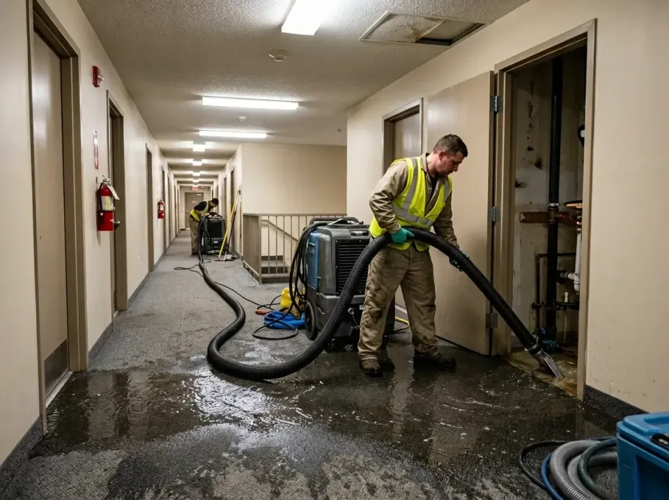 multi-unit-apartment-hallway-f-005 — frequently asked questions, Emergency Burst Pipe Water Extraction & Removal in Townsend…